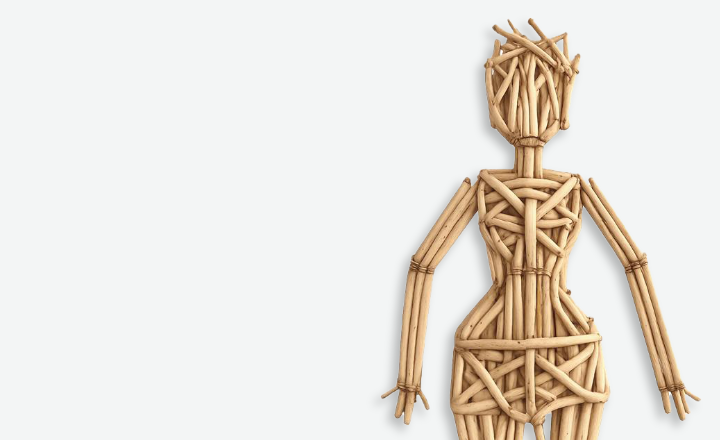 Illustration representing how plasminogen deficiency often presents as woody growths on the mucous membranes